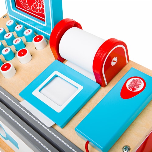 Bigjigs Toys BJTBJ468 Shopping Til with Scanner Perspective: top