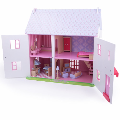 Bigjigs Toys, Heritage Playset Rose Cottage Perspective: top