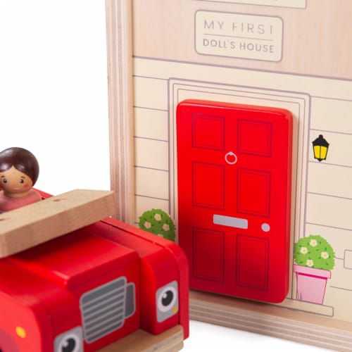 Bigjigs Toys, Folding Dollhouse Set Perspective: top