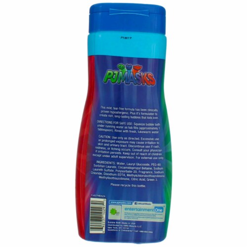 PJ Masks Brave Berry Tear-Free Bubble Bath Perspective: top