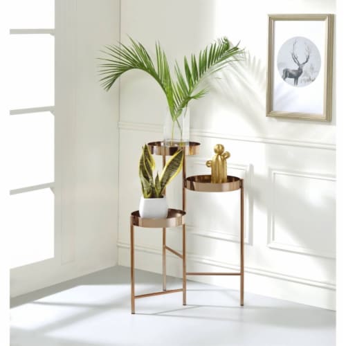 Ergode Plant Stand Gold Perspective: top