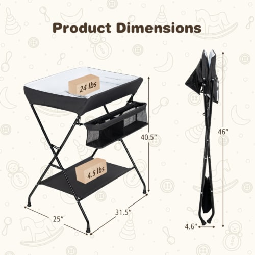 Babyjoy Infant Baby Changing Table Folding Diaper Station