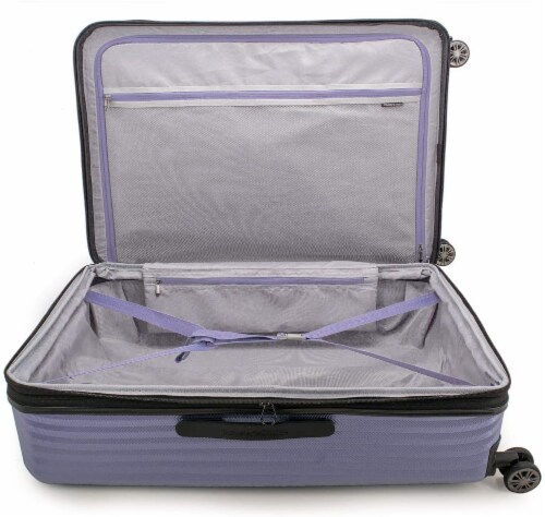 Traveler's Choice Dana Point Expandable Hard-Shell Luggage Set with USB Port - Light Lavender Perspective: top