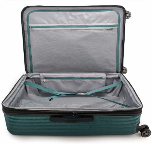 Traveler's Choice Dana Point Expandable Hard-Shell Luggage Set with USB Port - Spruce Perspective: top