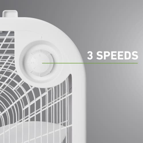 Holmes 20-Inch Box Fan - White Perspective: top