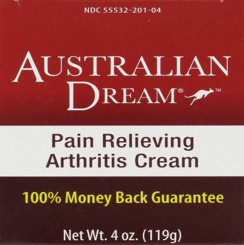Australian Dream Pain Relieving Arthritis Cream Perspective: top