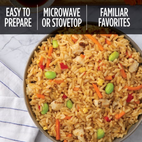 InnovAsian Frozen Chicken Fried Rice Perspective: top