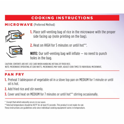 InnovAsian Chinese-Style BBQ Pork Fried Rice Meal, Frozen Perspective: top