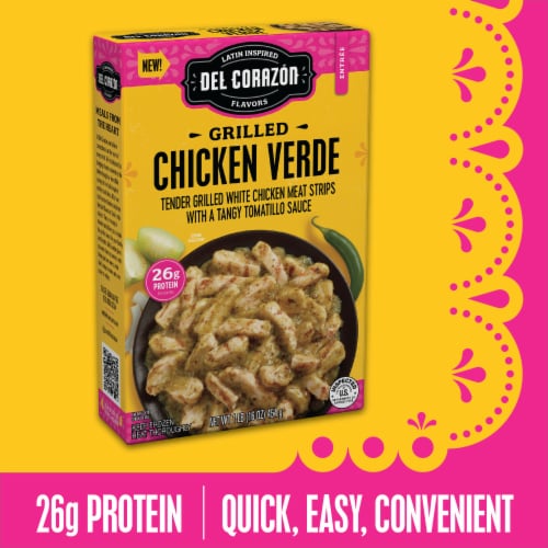 Del Corazón Grilled Chicken Verde Meal, Frozen Perspective: top
