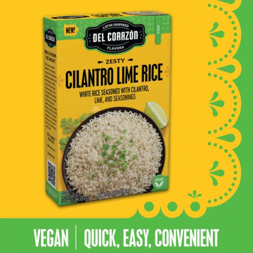 Del Corazón Zesty Cilantro Lime Rice, Frozen Perspective: top
