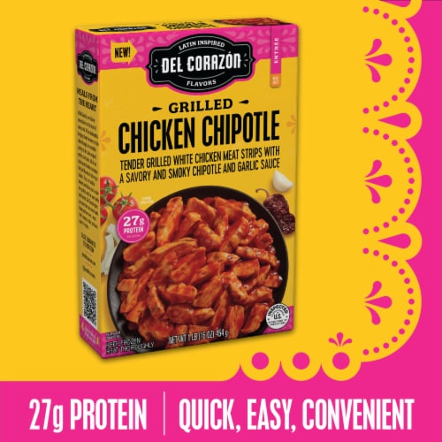 Del Corazón Grilled Chicken Chipotle Meal, Frozen Perspective: top