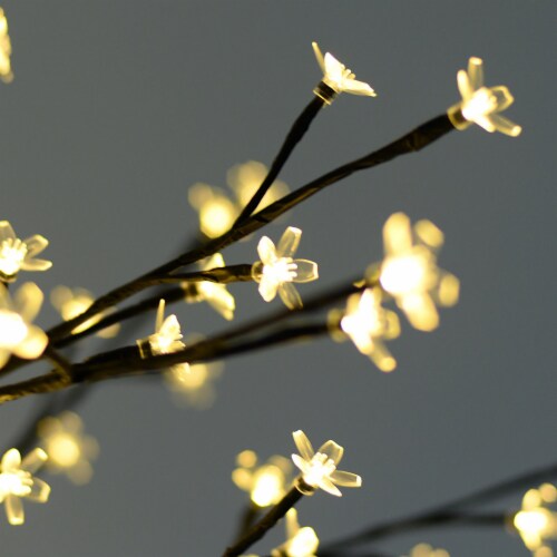 Costway Christmas Xmas Cherry Blossom LED Tree Light Floor Lamp Holiday Decor Warm White 1 unit Harris Teeter