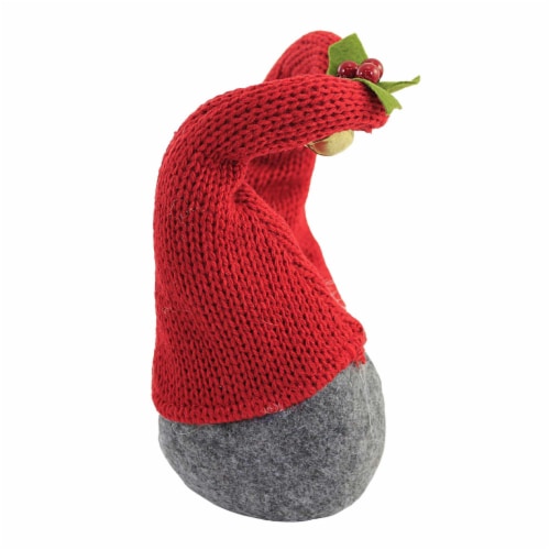 Christmas Kissing Gnomes Polyester Heart Bell Holly Mx180574 Perspective: top
