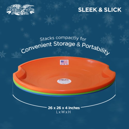 Paricon 626-O Flexible Flyer Flying Saucer Snow Sled, 26 Inch Diameter, Orange Perspective: top
