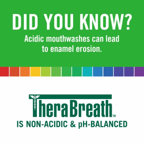 TheraBreath Fresh Breath Mouthwash Mild Mint Alcohol-Free Perspective: top