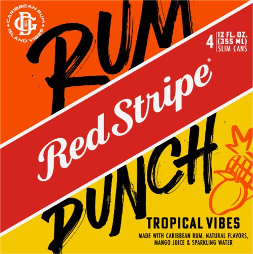 Red Stripe Tropical Vibes Rum Punch Perspective: top