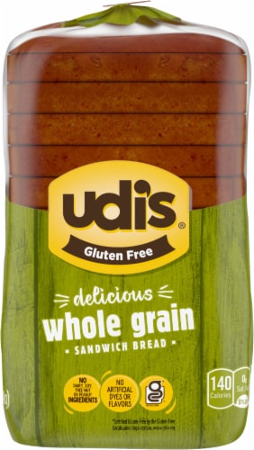 Udi's Gluten Free Whole Grain Bread Perspective: top