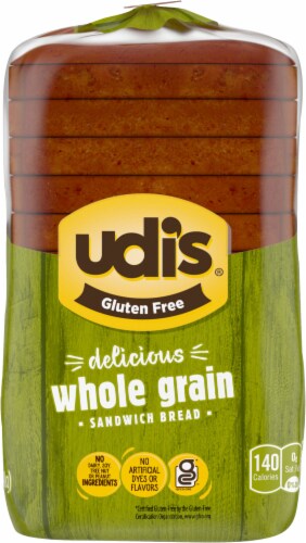 Udi's Gluten Free Whole Grain Bread Perspective: top