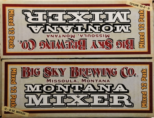 Big Sky Brewing Company Montana Mixer Perspective: top