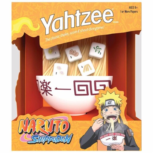 USAopoly Naruto Shippuden Yahtzee Dice Game Perspective: top