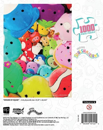 USAopoly Squishmallows Share My Squad 1000 Piece Puzzle Perspective: top