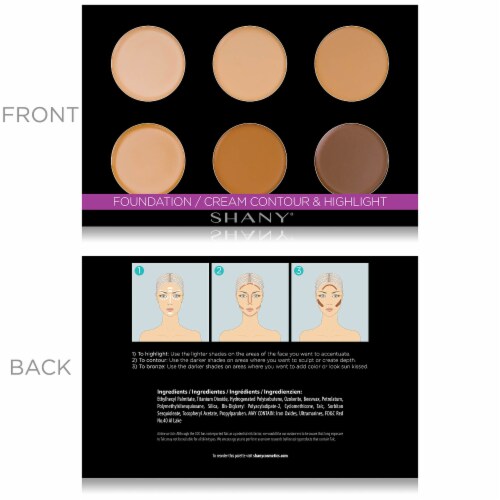 SHANY Cream Contour & Highlighting Palette Refill Perspective: top