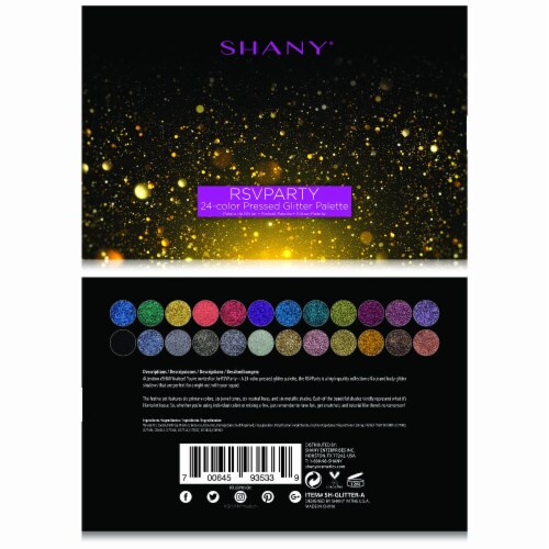 SHANY RSVParty 24-Color Glitter Makeup Palette Perspective: top
