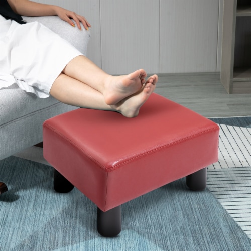 Modern Faux Leather Ottoman Footrest Stool Foot Rest Small Chair Seat Sofa Couch 1 Harris Teeter