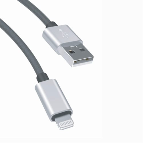 ZGear Lightning Tip Braided Charge Cable Perspective: top