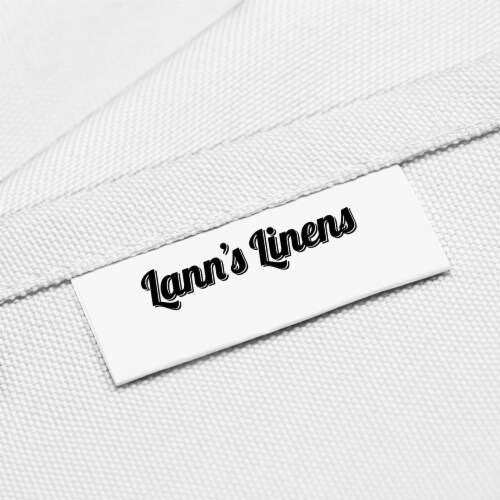 12 Dozen 17  Polyester Cloth Table Napkins (144 pcs) - White Perspective: top