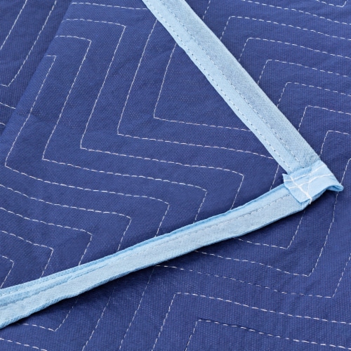 12-Pack, 80 x72 Moving & Packing Blankets - Royal Blue by Sure-Max Perspective: top