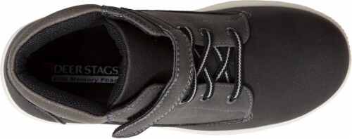Deer Stags Niles High-Top Boys' Boots - Black/Gray Perspective: top