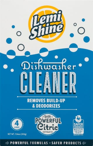 Lemi Shine Dishwasher Cleaner, Deodorizes and Removes Build-up, 4 ct