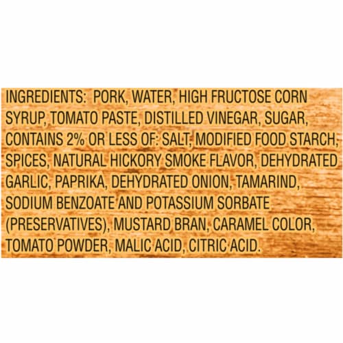 Curly's Bold & Spicy Barbecue Sauce with Pulled Pork Perspective: top