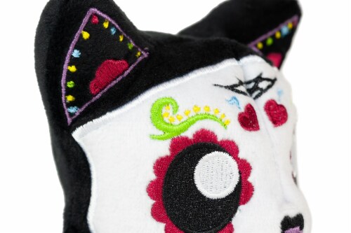 Tentacle Kitty 4-inch Little Ones Plush - Day Of The Dead Sugar Skull Design Perspective: top