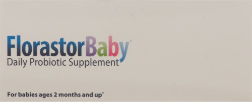 Florastor Baby Daily 250mg Probiotic Supplement Powder Sticks Perspective: top