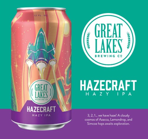 Great Lakes Hazecraft Hazy IPA Perspective: top