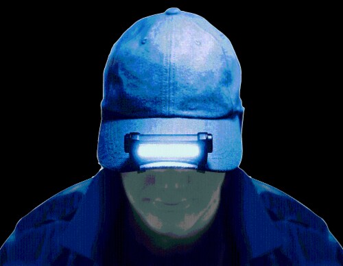 Police Security Do It Bundle Cap Light & Flashlight Perspective: top