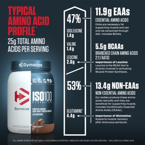 Dymatize® ISO100 Gourmet Chocolate Protein Powder Perspective: top