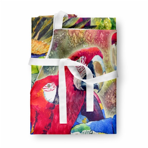 Carolines Treasures  8600APRON Parrot Apron Perspective: top