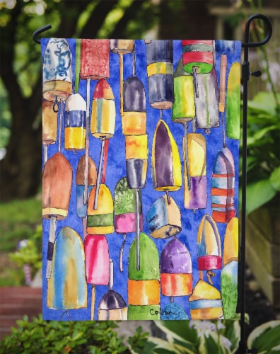 Carolines Treasures 8723GF Lobster Bouys Garden Flag Perspective: top