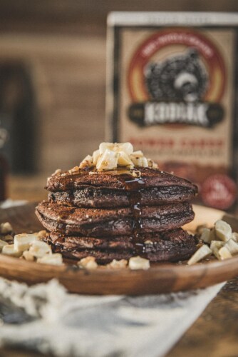 Kodiak Protein-Packed Dark Chocolate Power Cakes Pancake and Waffle Mix with 12g Protein Perspective: top
