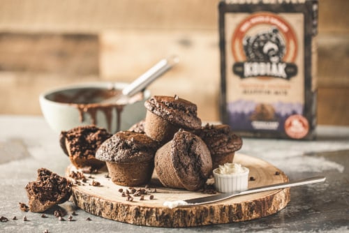 Kodiak Cakes Double Dark Chocolate Protein-Packed Muffin Mix Perspective: top