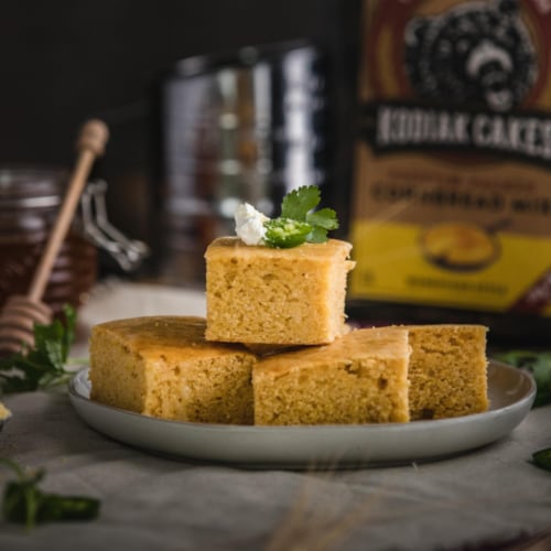 Kodiak® Protein-Packed Homestead Style Cornbread Mix with 10g Protein Perspective: top