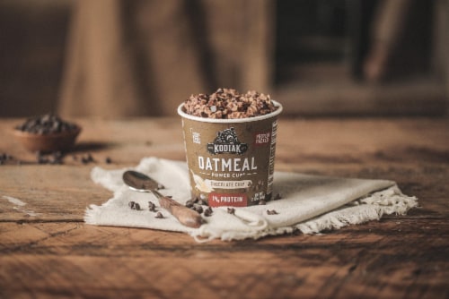 Kodiak® Protein-Packed Chocolate Chip Oatmeal Power Cup® with 14g Protein Perspective: top