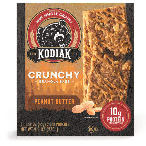 Kodiak Cakes® Protein-Packed Peanut Butter Crunchy Granola Bars Perspective: top