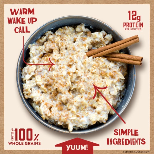 Kodiak® Apple Cinnamon Protein Instant Oatmeal Perspective: top