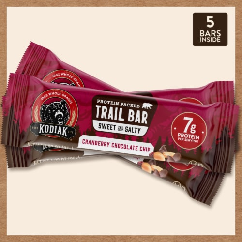 Kodiak® Cranberry Chocolate Chip Protein-Packed Trail Bars Perspective: top