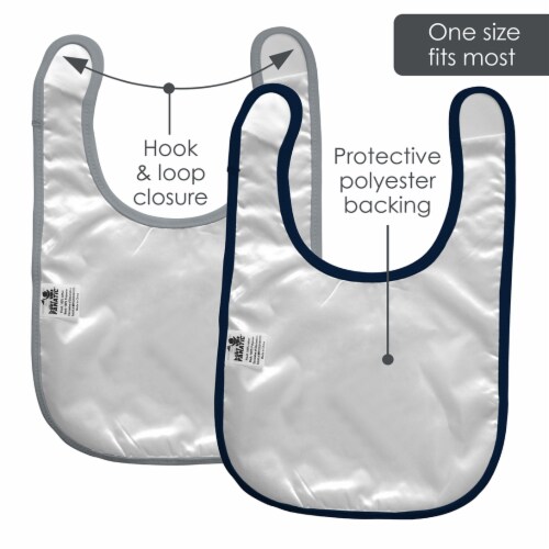 MasterPieces Baby Fanatic NFL Dallas Cowboys Unisex Bibs - Navy / Grey Perspective: top