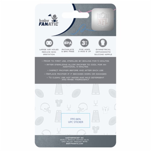 Indianapolis Colts 2-Pack Pacifiers Perspective: top